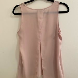 Blush Express split back tank, size S